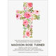 Floral Cross Invitations Image 4 of 5